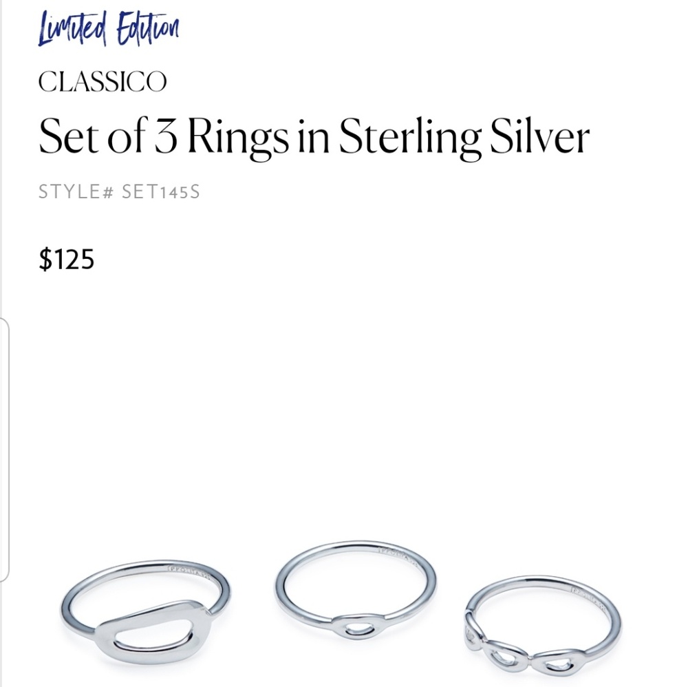 Ippolita Silver 3 ring set